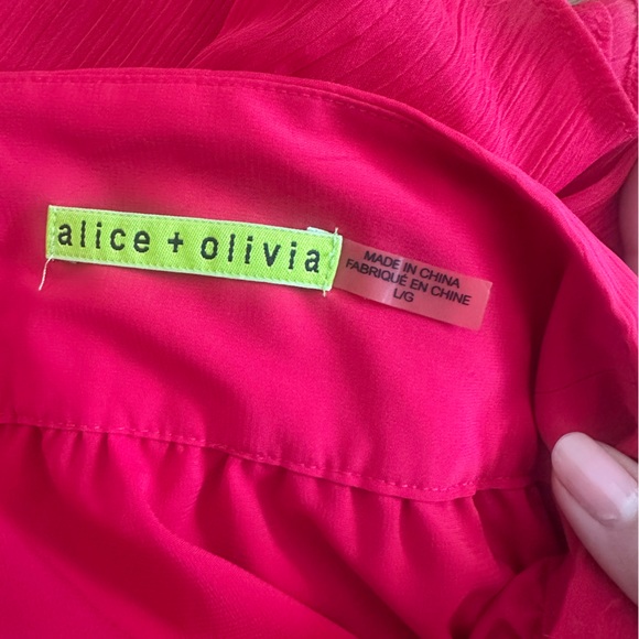 Alice + Olivia Bright Pink Mini Skirt - Picture 7 of 8